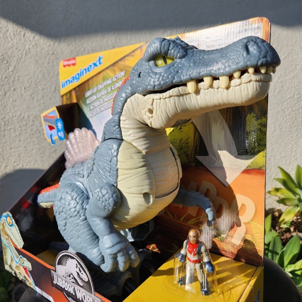 NEW Fisher-Price Imaginext LARGE Jurassic World Dinosaur Spinosaurus Toy - Picture 4 of 15